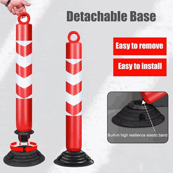 نحوه نصب استوانه ترافیکی